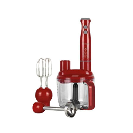 İhlas Aura MasterMix Kırmızı 1500 W Blender Seti