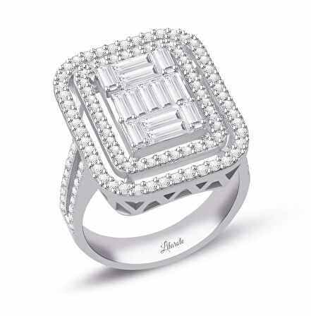 1.28 Ct Baget Pırlanta Yüzük