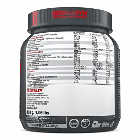 OLIMP Redweiler Preworkout Powder 480 GR