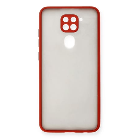 Xiaomi Redmi Note 9 Kılıf Montreal Silikon Kapak - Kırmızı