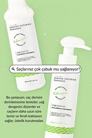 Yağlı Saçlar İçin Nem Dengeleyici Saç Bakım Şampuan 500 ml