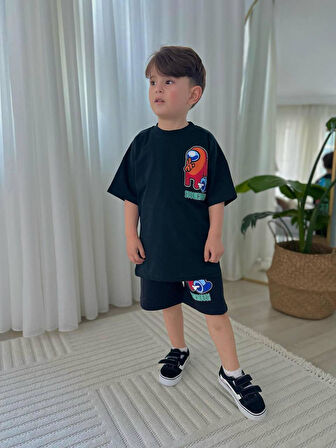 Cg Kids Among Us Erkek Çocuk Şortlu Alt Üst Takım