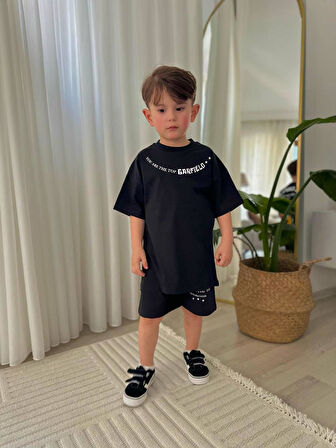 Cg Kids Garfield Erkek Çocuk Şortlu Alt Üst Takım