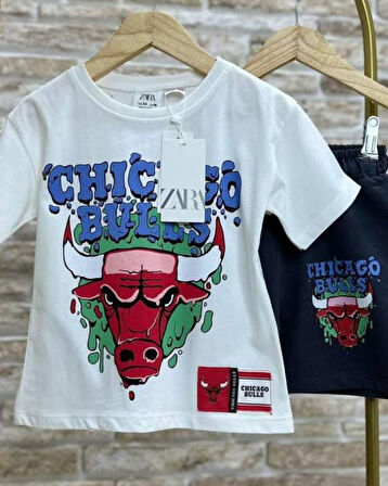 Cg Kids Chicago Bulls Erkek Çocuk Şortlu Alt Üst Takım