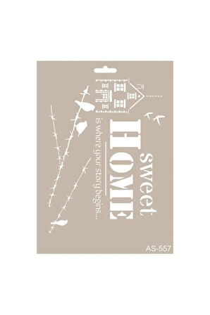 Sweet Home Stencil (şablon)