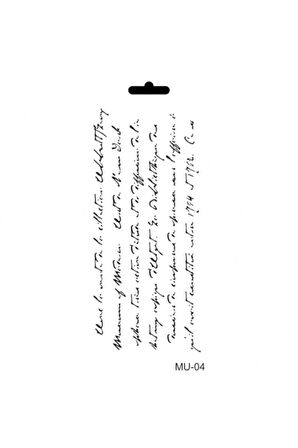 Stencil (şablon) 10x25 Cm