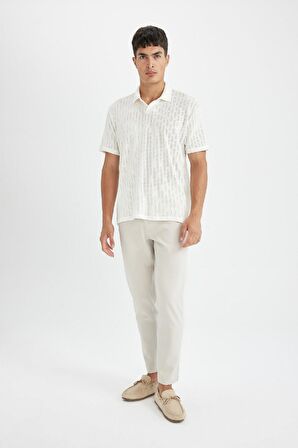 DeFacto Regular Fit Kısa Kollu Triko Polo Tişört D4810AX24SMWT16