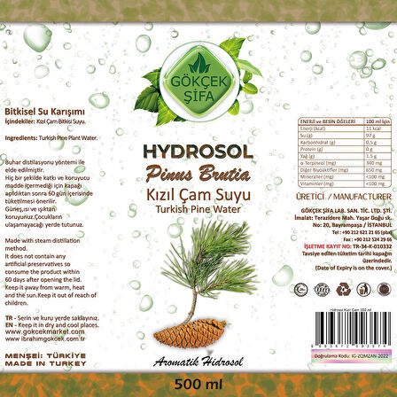 Hydrosol Kızıl Çam Suyu