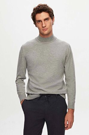 D'S Damat Slim Fit Antrasit Beli Lastikli Bağcıklı Fermuarlı Likralı Rahat Jogger Pantolon 2HC03ORTJGR01