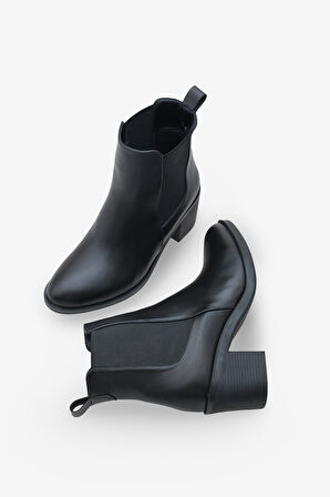 Kadın Topuklu Günlük Bot Elwins Siyah