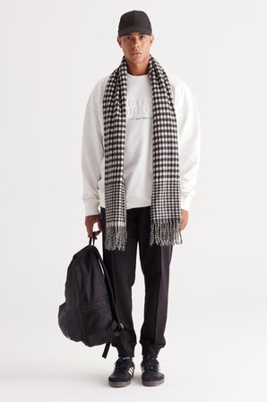 Erkek Ekru Oversize Bol Kesim Içi Polarlı 3 Iplik Bisiklet Yaka Pamuklu Sweatshirt