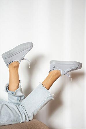 Günlük Kadın Sneaker Spor Ayakkabı Triko Bağcıklı Rahat Esnek Nefes Alabilen Yürüyüş 060