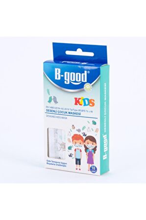 B-good Kids Desenli Çocuk Maskesi 50 Adet