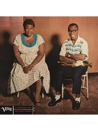 Universal Ella Fitzgerald Louis Armstrong Plak Caz Blues