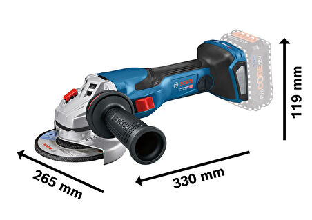Bosch GWS 18V-15 SC Procore 2x4,0Ah Çift Akülü Taşlama Makinesi