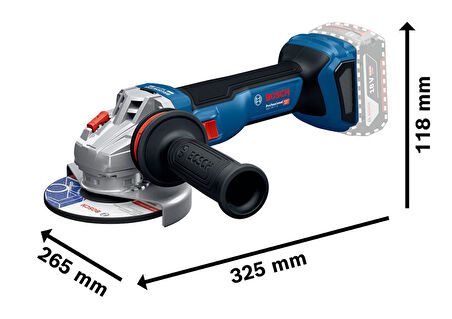 Bosch GWS 18V-11 S Procore 2x4.0Ah Çift Akülü Taşlama