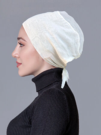 Krem Tülbent Kaymayan (KAYMAZ) Bone