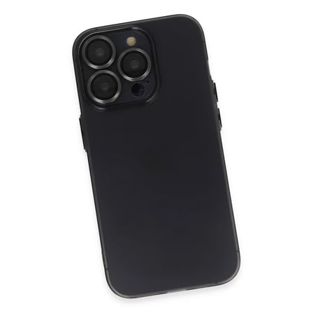 Apple iPhone 13 Pro Kılıf Luko Lens Silikon - Siyah