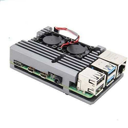 Raspberry Pi 4 Alüminyum Muhafaza Kutusu - Pasif Soğutma