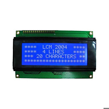 Robotistan 4x20 LCD Ekran, Mavi Üzerine Beyaz