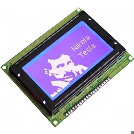 Robotistan 128x64 Grafik LCD, Mavi Üzerine Beyaz