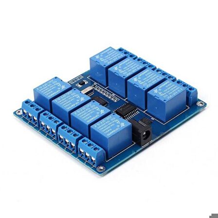 Robotistan 8 Kanal 5 V Seri Haberleşme Kontrollü Röle Kartı (Mikro USB & Pin)