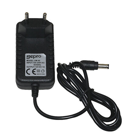 GePro UM-85, 12 V 1 A Adaptör