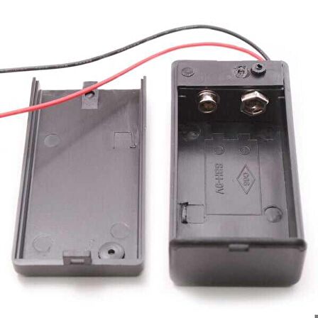 Robotistan 9 V Pil Yuvası (Kutulu ve Switchli) - Pil Yatağı