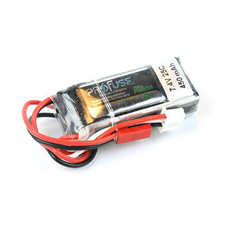 7.4 V 2S Lipo Batarya-Pil 450 mAh 25C