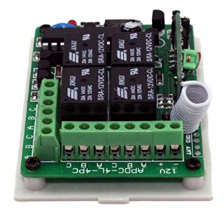 Robotistan 4 Kanal 433MHz Kablosuz RF Alıcılı Röle Kartı - Kutulu