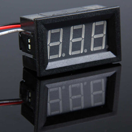 Robotistan Dijital Panel Voltmetre DC 0-100 V