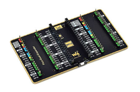 Raspberry Pi Pico için İkili GPIO Genişletici - İki Set Erkek Header