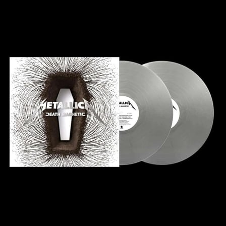 Metallica Death Magnetic Plak Limited Edition Magnetic Silver Vinyl 2 x LP