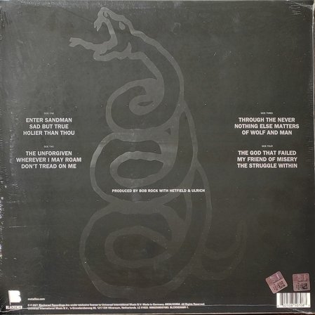 Metallica  - Metallica (Remastered) - Plak
