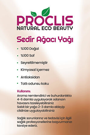 Sedir Uçucu Yağı %100 Doğal Saf 2li Set ( Cedarwood Essential Oil ) 2x10 ml