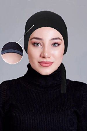 Siyah Tülbent Kaymayan (KAYMAZ) Bone