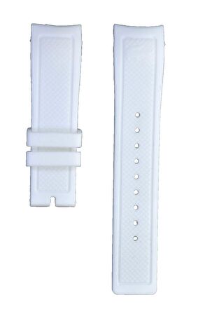 Lacoste 2010713-2010775-2010758 22mm Beyaz Silikon Saat Kordonu