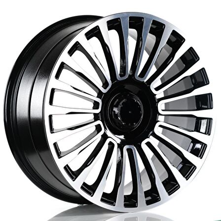 EMR-A225-01 8.5x19"-5x112 ET38 66.6 Black Diamond Jant (4 Adet)