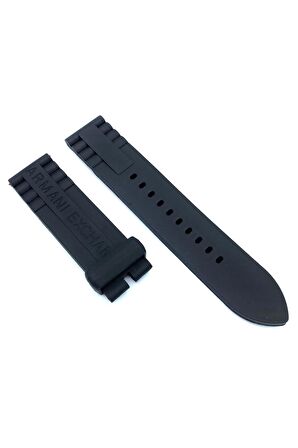 Armani Exchange Ax1560 22mm Uyumlu Siyah Silikon Kordon