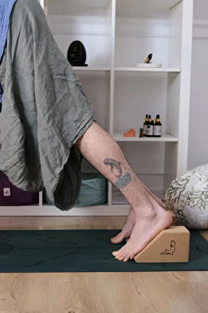 Nature Serisi Mantar Yarım Yoga Bloku