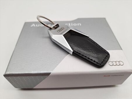 Audi Uyumlu Dört Halkalı Deri Anahtarlık 