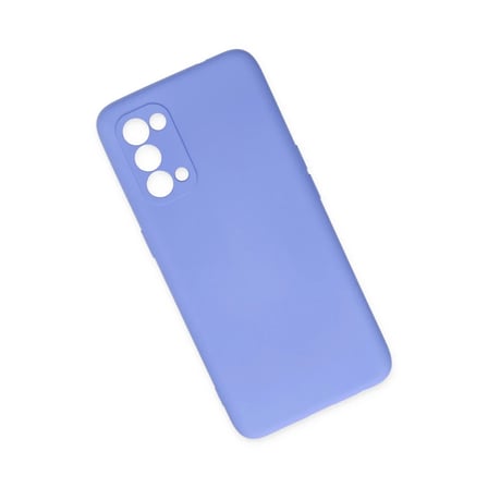Oppo Reno 5 Kılıf Nano içi Kadife Silikon - Lila
