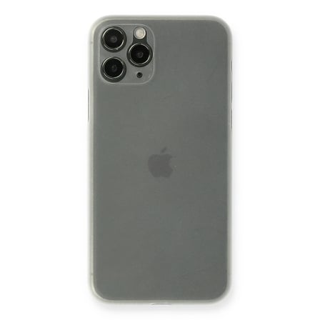 Apple iPhone 11 Pro Max Kılıf PP Ultra İnce Kapak - Beyaz