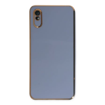 Xiaomi Redmi 9A Kılıf Volet Silikon - Mavi