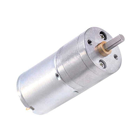 Robotistan 6V 25mm 60 RPM Redüktörlü DC Motor