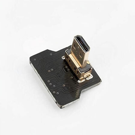 Micro HDMI Plug - Dik - Sol (L tipi - DIY HDMI Kablo ile Birlikte Kullanılabilir)