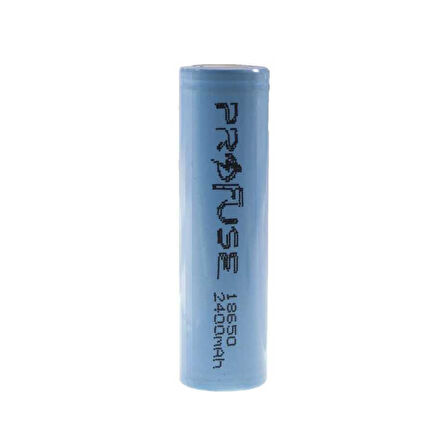 18650 3.7 V 2400mAh Li-ion Şarjlı Pil