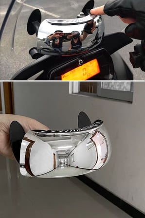 BakGelAl Geniş Açılı Motosiklet Kör Nokta Aynası, Güvenlik Aynası, Scooter, Touring, Adventure Uyuml