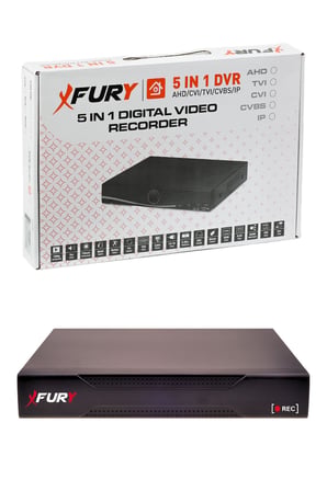FURY Full HD 4 Kameralı Gece Renkli Görüş Su Geçirmez Güvenlik Kamera Seti 320GB HDD 2239