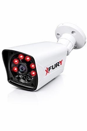 FURY 6 Kameralı Güvenlik Kamera Seti 2MP 1080P Full HD 6 Atom LED Gece Görüşlü 250GB HDD 5525